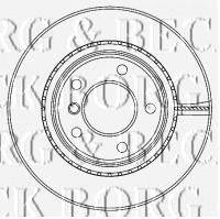 BORG & BECK bbd4467 -  Диск тормозной вентилируемый